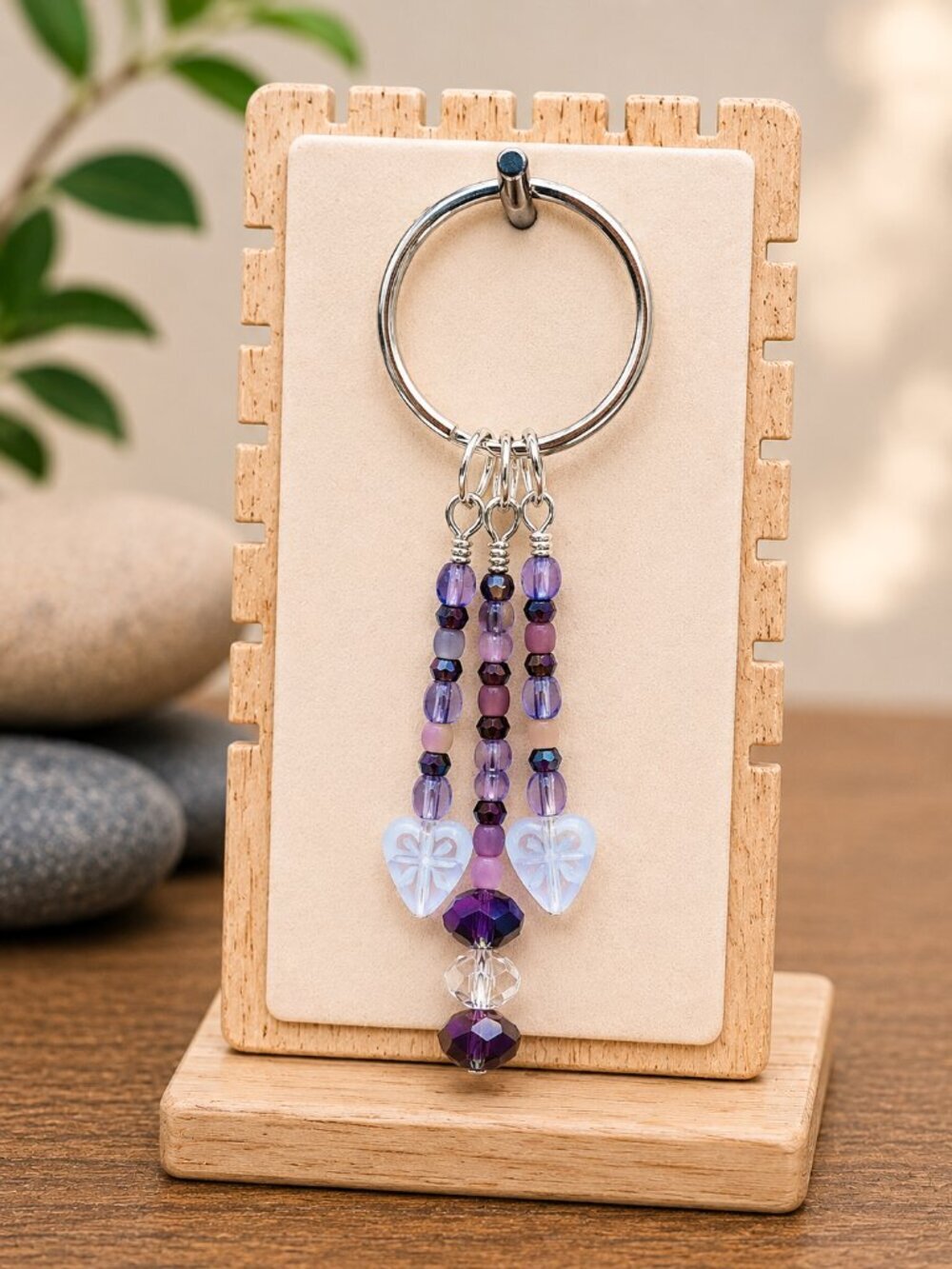 Leafy Dreams Keychain | Handmade - Picture 2 of 5